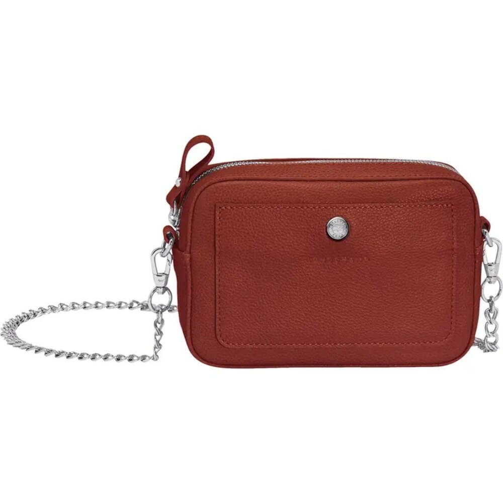 NWT Longchamp Le Foulonne Leather Belt Bag Small Crossbody Bag Chestnut Brown